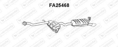  FA25468 VENEPORTE Глушитель выхлопных газов конечный