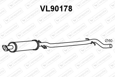  VL90178 VENEPORTE Предглушитель выхлопных газов