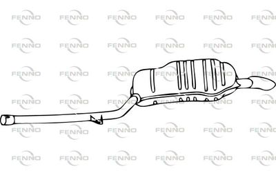  P11027 FENNO Глушитель выхлопных газов конечный