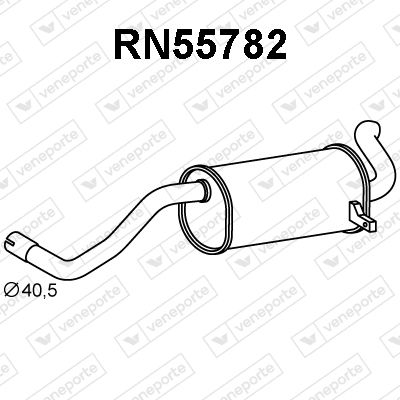  RN55782 VENEPORTE Глушитель выхлопных газов конечный