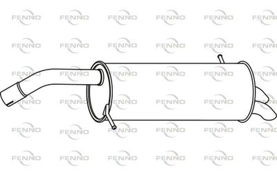  P23010 FENNO Глушитель выхлопных газов конечный