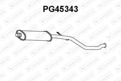  PG45343 VENEPORTE Средний глушитель выхлопных газов