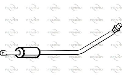  P6849 FENNO Средний глушитель выхлопных газов