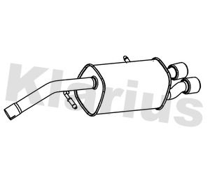  231415 KLARIUS Глушитель выхлопных газов конечный