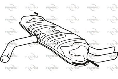  P57024 FENNO Глушитель выхлопных газов конечный