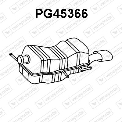  PG45366 VENEPORTE Глушитель выхлопных газов конечный