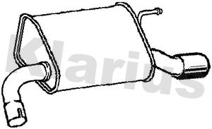  231192 KLARIUS Глушитель выхлопных газов конечный
