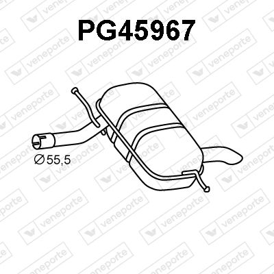  PG45967 VENEPORTE Глушитель выхлопных газов конечный