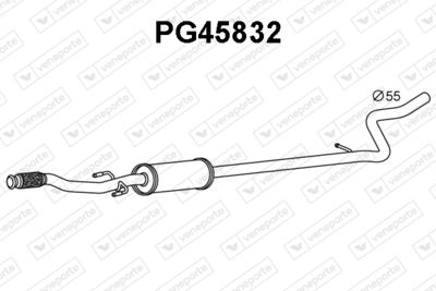  PG45832 VENEPORTE Предглушитель выхлопных газов