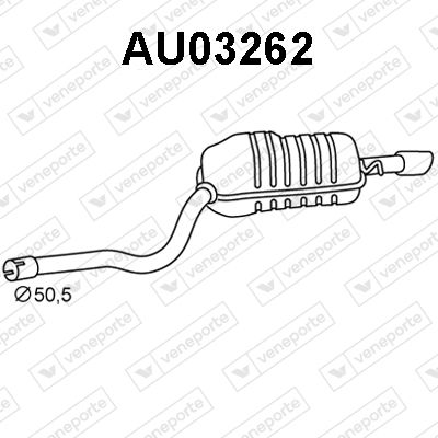  AU03262 VENEPORTE Глушитель выхлопных газов конечный