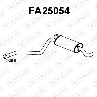  FA25054 VENEPORTE Глушитель выхлопных газов конечный