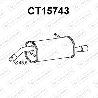  CT15743 VENEPORTE Глушитель выхлопных газов конечный