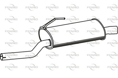  P2778 FENNO Глушитель выхлопных газов конечный