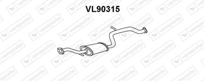  VL90315 VENEPORTE Предглушитель выхлопных газов