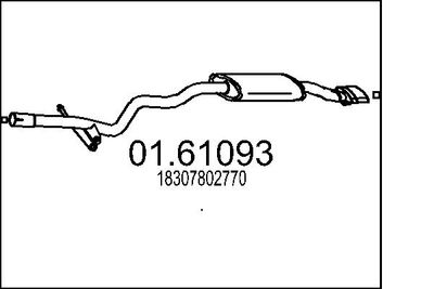  0161093 MTS Глушитель выхлопных газов конечный