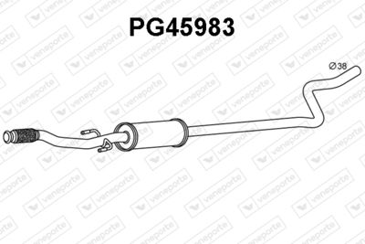  PG45987 VENEPORTE Предглушитель выхлопных газов