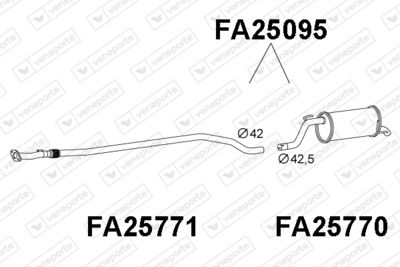  FA25095 VENEPORTE Глушитель выхлопных газов конечный