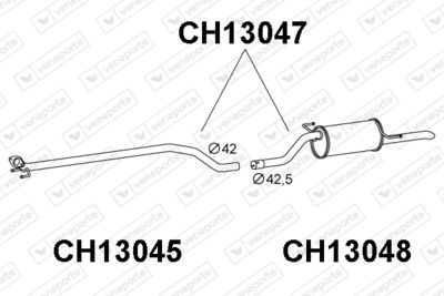  CH13047 VENEPORTE Глушитель выхлопных газов конечный