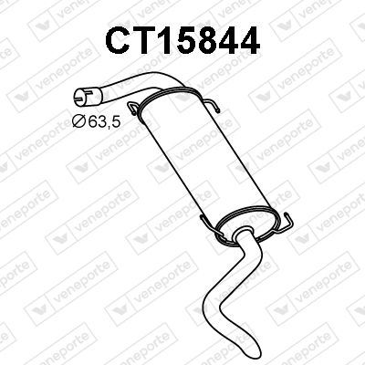  CT15844 VENEPORTE Глушитель выхлопных газов конечный