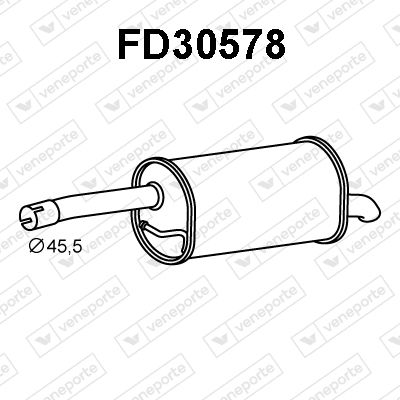  FD30578 VENEPORTE Глушитель выхлопных газов конечный