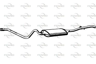  P7252 FENNO Глушитель выхлопных газов конечный