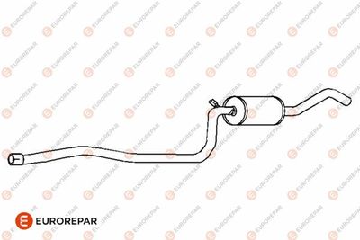  E12898G EUROREPAR Средний глушитель выхлопных газов