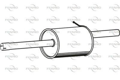  P1934 FENNO Глушитель выхлопных газов конечный