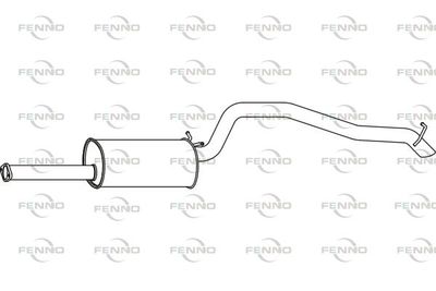 P23110 FENNO Глушитель выхлопных газов конечный