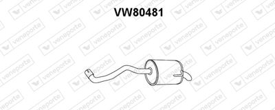  VW80481 VENEPORTE Глушитель выхлопных газов конечный