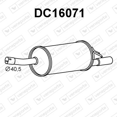  DC16071 VENEPORTE Глушитель выхлопных газов конечный