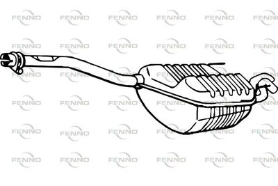  P3683 FENNO Глушитель выхлопных газов конечный