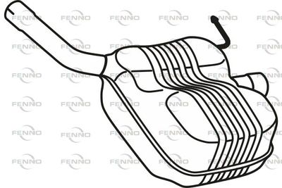  P72169 FENNO Глушитель выхлопных газов конечный