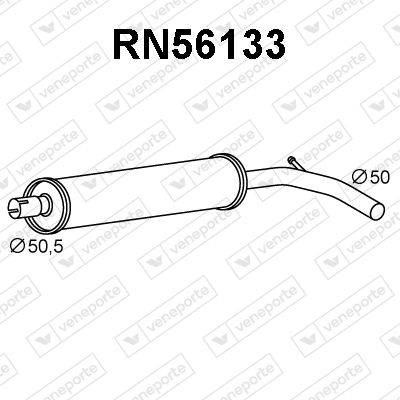  RN56133 VENEPORTE Предглушитель выхлопных газов