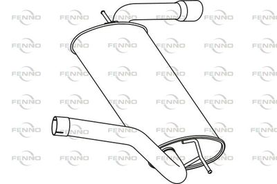  P23043 FENNO Глушитель выхлопных газов конечный