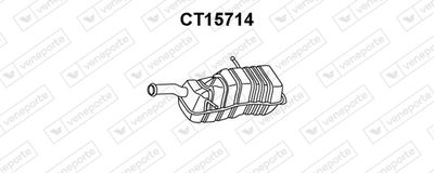  CT15714 VENEPORTE Глушитель выхлопных газов конечный