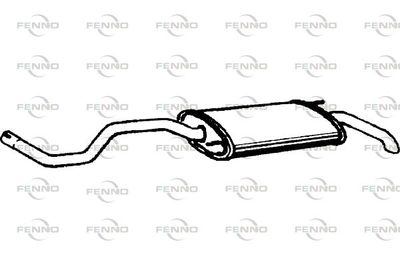  P7480 FENNO Глушитель выхлопных газов конечный