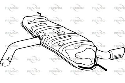  P1271 FENNO Глушитель выхлопных газов конечный