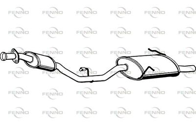  P1594 FENNO Глушитель выхлопных газов конечный