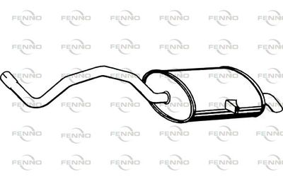  P49014 FENNO Глушитель выхлопных газов конечный