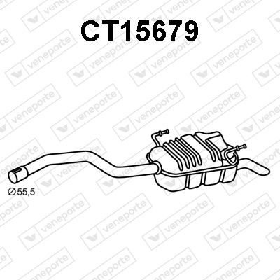  CT15679 VENEPORTE Глушитель выхлопных газов конечный