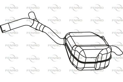  P7896 FENNO Глушитель выхлопных газов конечный