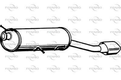  P4850 FENNO Глушитель выхлопных газов конечный