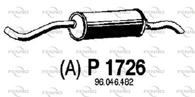  P1726 FENNO Глушитель выхлопных газов конечный