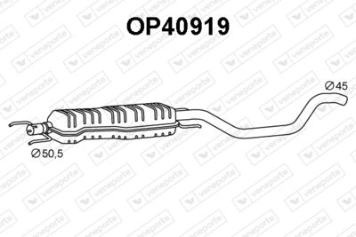  OP40919 VENEPORTE Предглушитель выхлопных газов