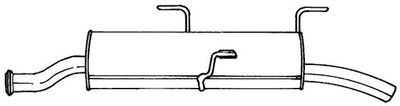 45649 SIGAM Глушитель выхлопных газов конечный