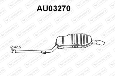  AU03270 VENEPORTE Глушитель выхлопных газов конечный