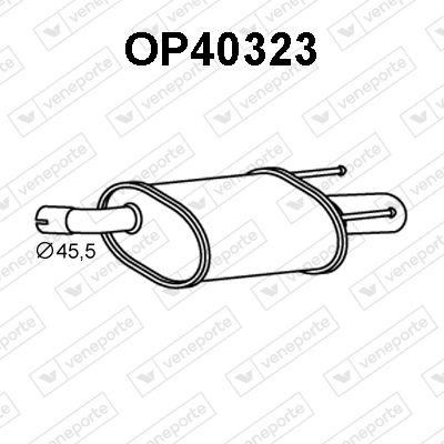  OP40323 VENEPORTE Глушитель выхлопных газов конечный