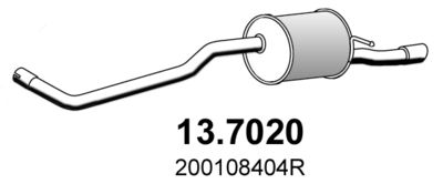  137020 ASSO Глушитель выхлопных газов конечный