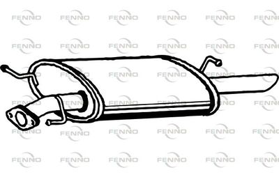  P3140 FENNO Глушитель выхлопных газов конечный
