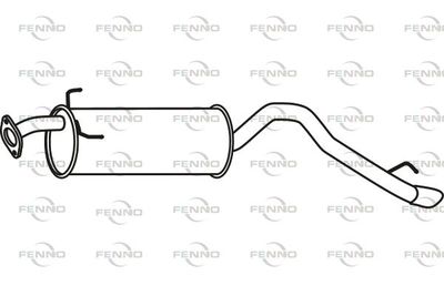  P19203 FENNO Глушитель выхлопных газов конечный